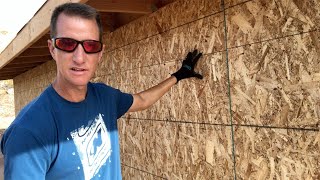 12x24 DIY Shed Build Part 5  Wall Sheathing [upl. by Esil]