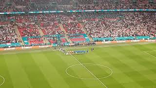 Euro 2020 Final  England vs Italy  Teams Emerge amp National Anthems [upl. by Lede]