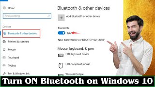 GUIDE How to Turn ON Bluetooth on Windows 10 Very Easily [upl. by Converse662]