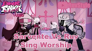 FNF Worship but its Ruv Vs Sarvente  Family Situation Part 1 [upl. by Noemis]