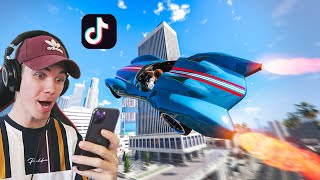 Recreating VIRAL GTA 5 STUNTS On Tik Tok 14 [upl. by Muire]