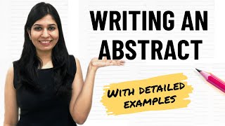 How to write an abstract  Part 2  Abstract writing with examples [upl. by Eugnimod332]