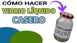 CÓMO hacer VIDRIO LÍQUIDO Barniz Y Resina CASERA FÁCIL y ECONÓMICA [upl. by Martelle562]