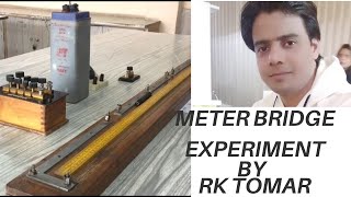 Meter bridge experiment class 12 meterbridge  meter bridge  resistance of a wire [upl. by Merrel]