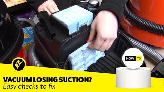 How to fix loss of suction in a vacuum cleaner [upl. by Lyrac]