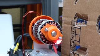 3dprinted brushless Motor  Explore max RPM make it explode [upl. by Scherle]