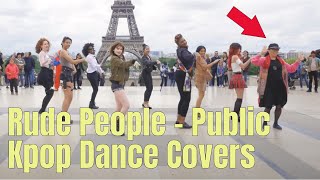 Rude People In Public Kpop Dance Covers  Compilation [upl. by Kakalina]