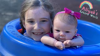 REBORN DAY OUT at the PARK with CUTE BABY BONNIE [upl. by Rednal795]