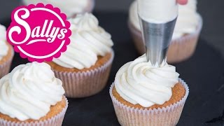 Cupcakes Topping  Frosting  MascarponeSahnecreme  FrischkäseSahnecreme  Cake Basics [upl. by Hayidah]