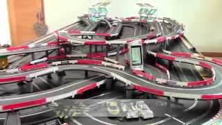 Scalextric Digital Set SL201 Massive 6 Car Slot car Track Jadlam Racing [upl. by Nitsirhc]