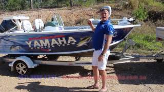 Quintrex Top Ender 481  Yamaha F80HP 4Stroke  The bosses boat review Brisbane Yamaha [upl. by Anaibaf]