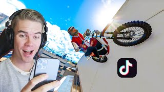 Recreating VIRAL GTA 5 STUNTS On Tik Tok 19 [upl. by Henarat535]