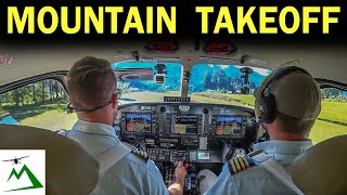 EPIC Takeoff amp Landing at a Sloped Mountain Runway  Bush Pilot Flight Vlog [upl. by Yticilef]