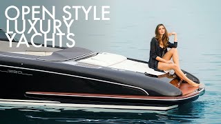 Top 5 Small Open Style Luxury Yachts by Riva Yachts  Price amp Features [upl. by Alliehs]