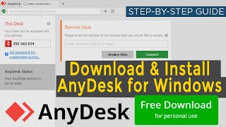 How to Download and Install Anydesk for Windows [upl. by Philbrook]