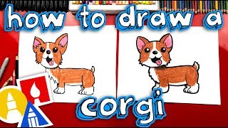 How To Draw A Corgi  DRAW ALONG WITH US [upl. by Hewet6]