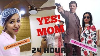 I said YES to my MOM for 24 HOURS  Funny [upl. by Amahcen703]