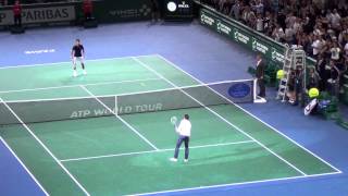 Zlatan Ibrahimovic plays tennis with Novak Djokovic HD [upl. by Ellecram]