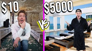 10 VS 5000 HOTELS Budget Challenge [upl. by Eynahpets283]