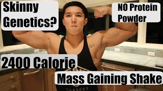 Homemade Mass Gainer Shake  How I gained 20 Lbs in 3 Months [upl. by Ardnasac423]