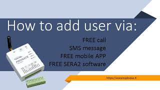 PROGATE Add user for remote control [upl. by Akinaj]