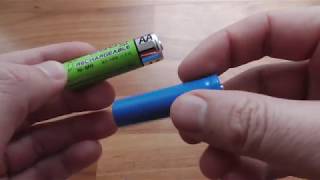 AA batteries NiMH vs Lithium 12V vs 37V [upl. by Ber]