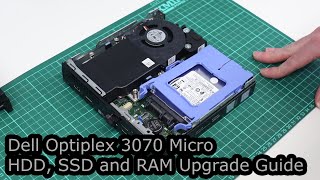 Dell Optiplex 3070 Micro SSD HDD and RAM Upgrade Guide [upl. by Karub]