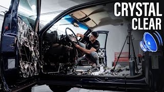 The ULTIMATE Silverado Stereo System  Sony AX7000  Kicker Interior Build Pt 3 [upl. by Enreval]