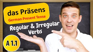 German Tenses  The German Present Tense Explained  A1 Beginner [upl. by Lerred]