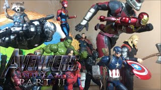 Avengers EndgamePart 2 quotAssemblequot stop motion  10k subs giveaway [upl. by Ayotan]