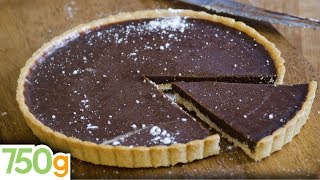 Recette de Tarte au chocolat inratable  750g [upl. by Neehsas]