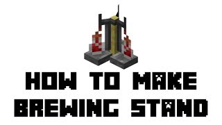 Minecraft Survival How to Make Brewing Stand [upl. by Akemal]