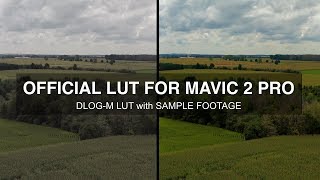 DJI Official LUT For Mavic 2 Pro DLOG M  Sample Footage [upl. by Loggia]