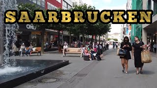 Saarbrücken Germany 🇩🇪 Walking tour Saarbrucken city centre  Saarland [upl. by Yonita101]