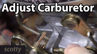 How To Adjust A Carburetor On Your Car [upl. by Ahsiela]