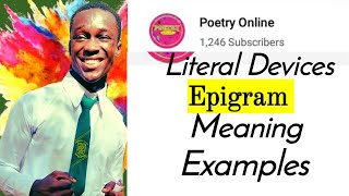 Epigram literary devicemeaningexamples [upl. by Lutero]