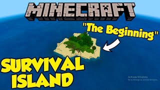 Minecraft Survival Island  Lets Play quotGetting Startedquot Part 1 [upl. by Suirtemed]