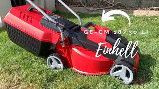 Einhell GECM 1830 Li cordless lawn mower review [upl. by Amil501]