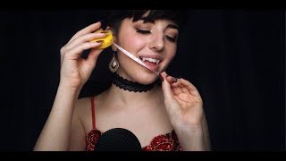 ASMR Vampire Measures You for Feeding personal attentionface measuring [upl. by Arev706]