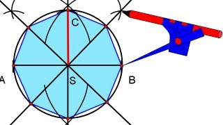 Jak narysować ośmiokąt foremny  Konstrukcja  Matfiz24pl [upl. by Seabrook]
