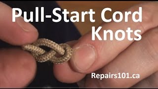 PullStart Cord Knots  effective stopper knots [upl. by Kenzie]