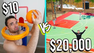 10 VS 20000 BASKETBALL COURTS Budget Challenge [upl. by Nho831]