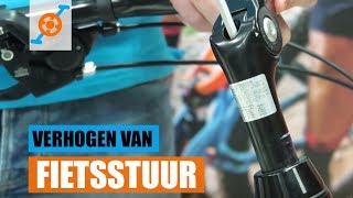 Hoe een Fietsstuur verhogen  Verstellen van [upl. by Drofiar]