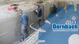 Betonschalung abgegangen Schleifarbeiten von Dornbach Spezialabbruch GmbH [upl. by Vigen]