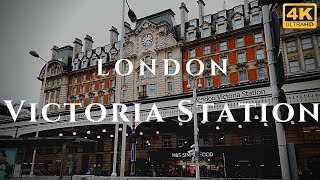 London Victoria Station Walk Through England 4K [upl. by Joed]