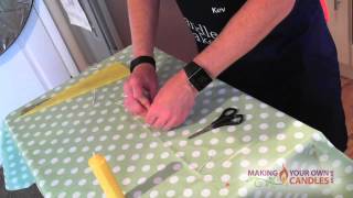 Making Candles with Beeswax sheets [upl. by Enelehcim]