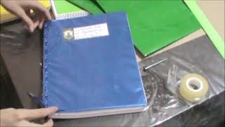 Cómo Forrar y Coser cuadernos escolares [upl. by Odilo]