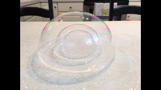 Bubble Inside A Bubble Simple Bubble Science Experiments For Kids [upl. by Youlton]