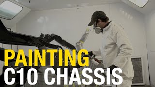 HowTo Lay Epoxy Primer and Topcoat C10 Truck Chassis with Eastwood [upl. by Trebleht]