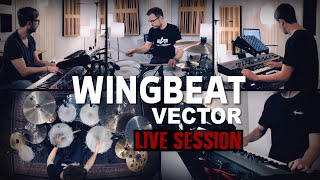 Wingbeat quotVectorquot live space electro jazz studio session with synthesizers amp drums [upl. by Lemmor914]